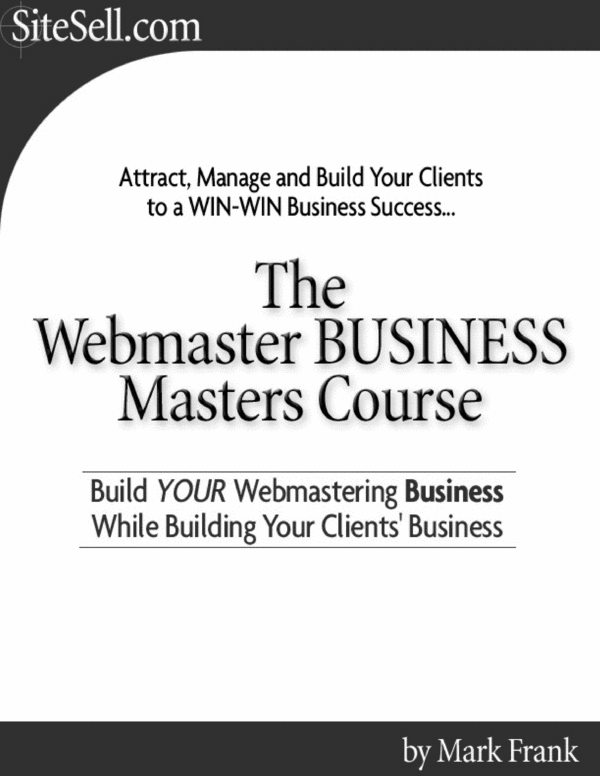 Product picture Webmaster Business Master Course